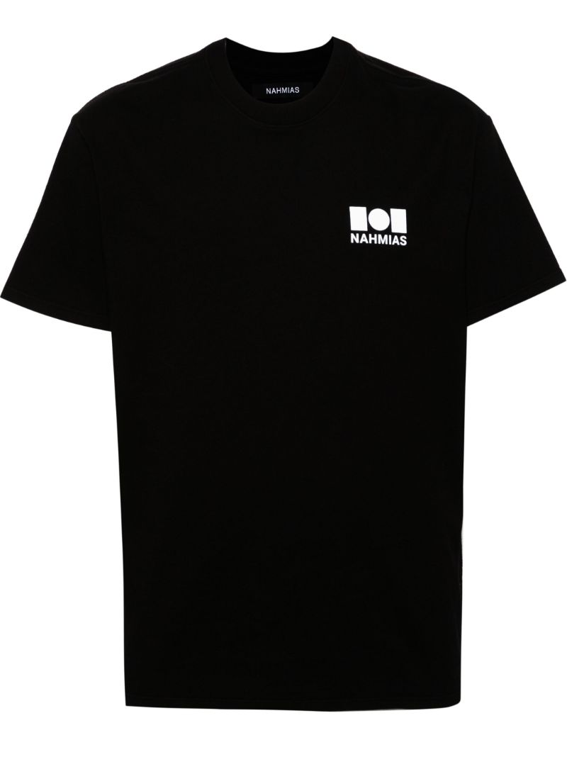 Black Logo-print Cotton T-shirt