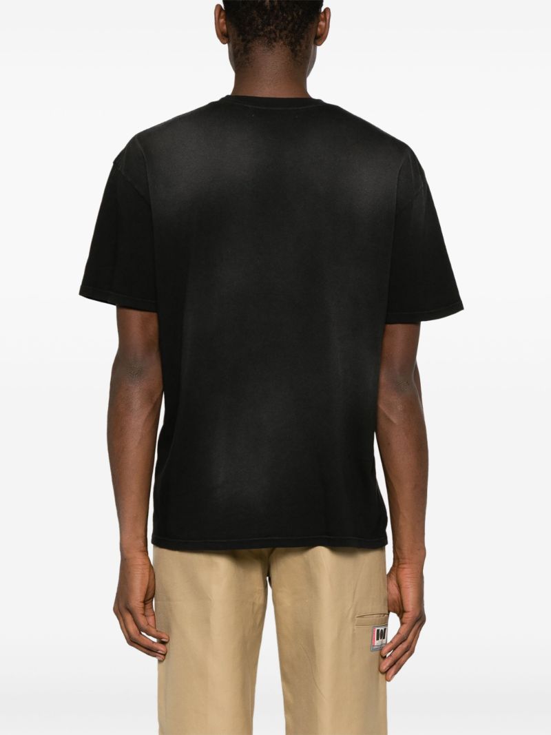 Black Summerland-print Cotton T-shirt