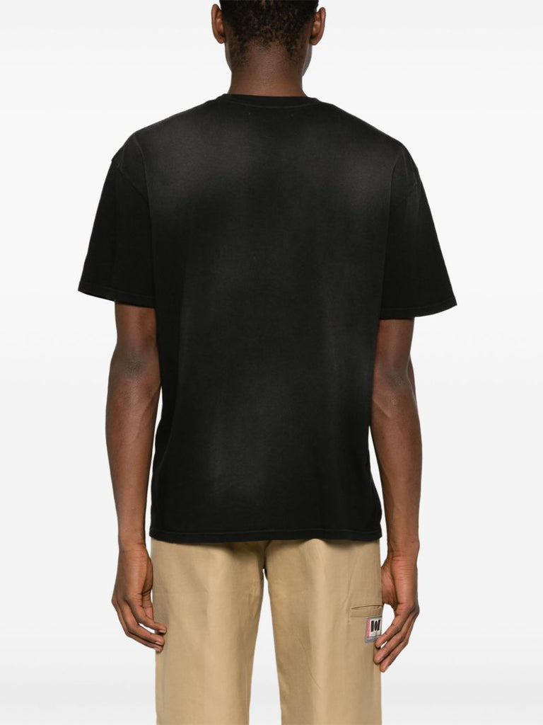 Black Summerland-print Cotton T-shirt