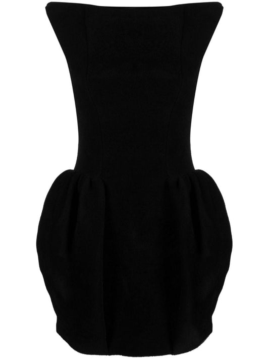 Black Chenille Mini Dress