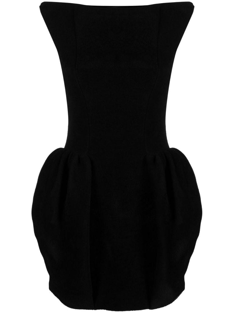 Black Chenille Mini Dress
