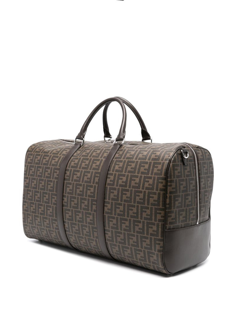 Brown Medium Ff Duffle Bag