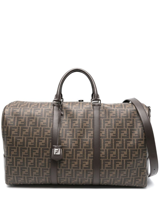 Brown Medium Ff Duffle Bag