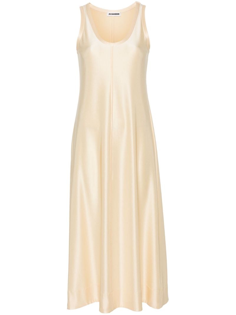 Yellow Sleeveless Midi Dress