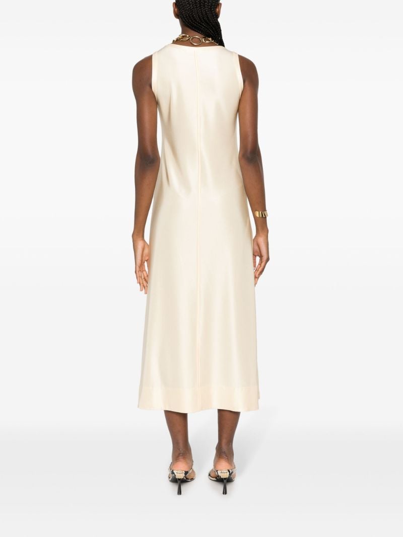 Yellow Sleeveless Midi Dress