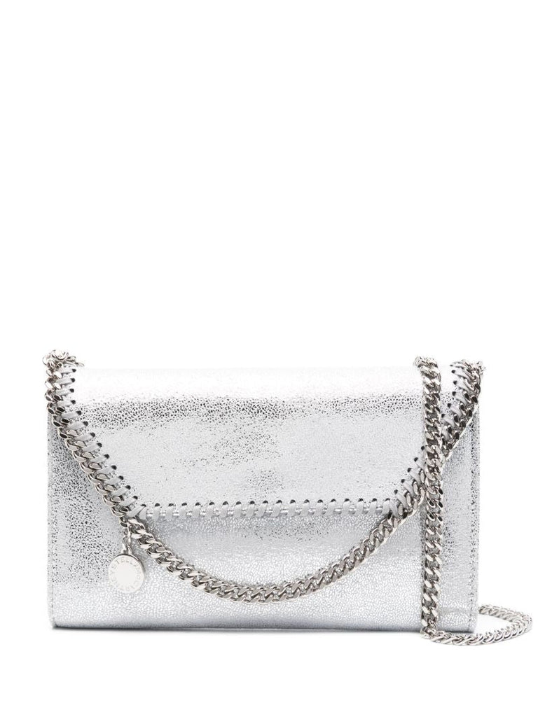 Silver-tone Falabella Cross Body Bag