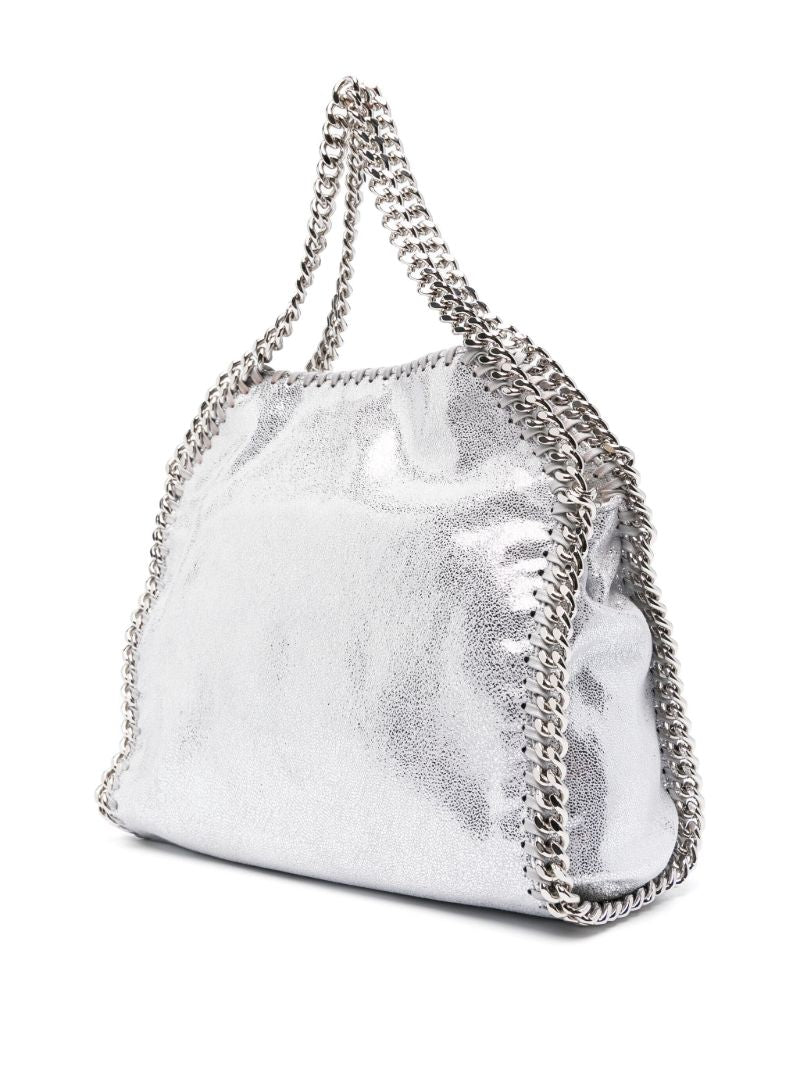 Silver-tone Falabella Metallic Tote Bag