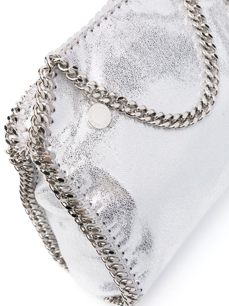 Silver-tone Falabella Metallic Tote Bag