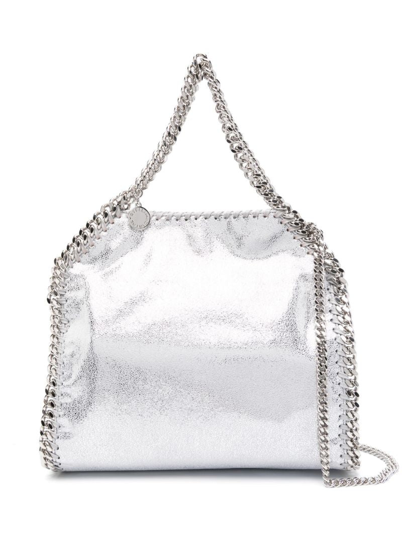 Silver-tone Falabella Metallic Tote Bag