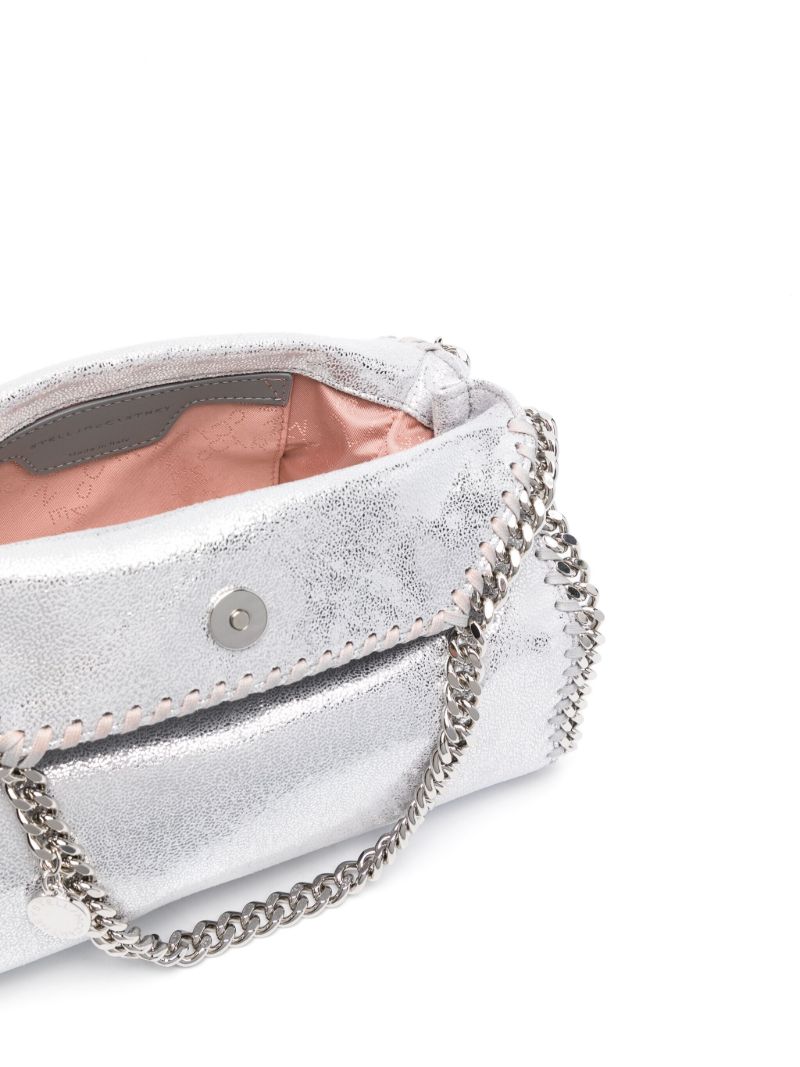 Silver-tone Falabella Metallic Tote Bag