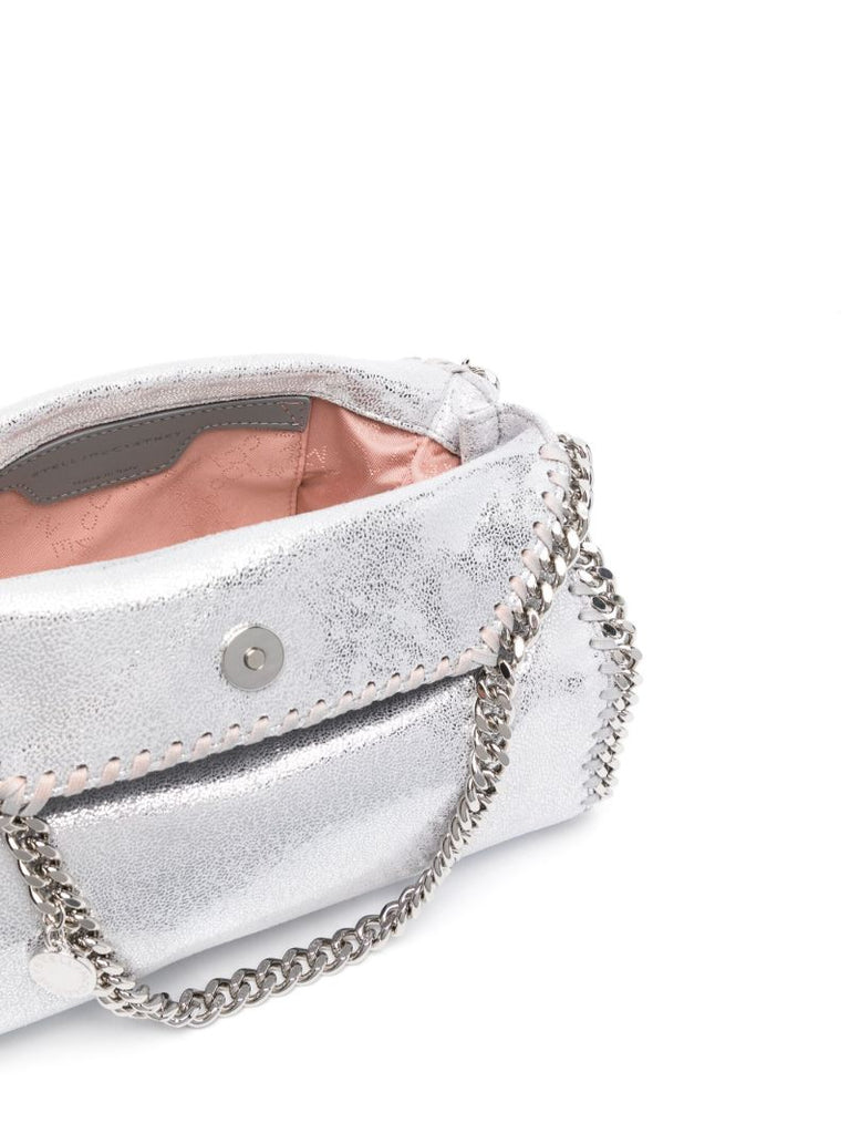 Silver-tone Falabella Metallic Tote Bag