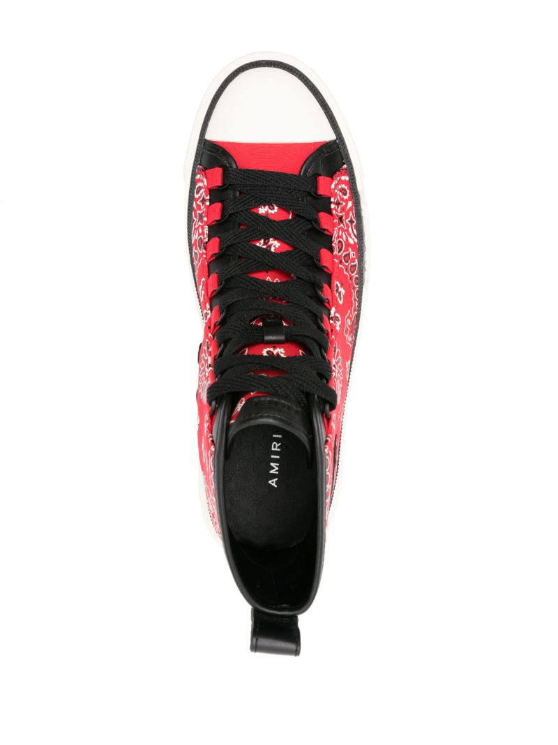 Red Bandana Ma Logo Court High-top Sneakers