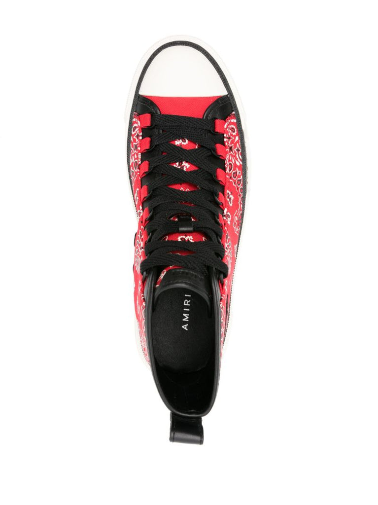Red Bandana Ma Logo Court High-top Sneakers