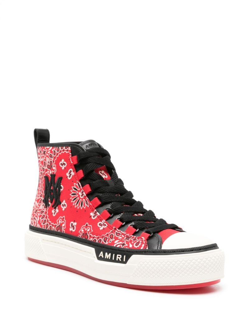Red Bandana Ma Logo Court High-top Sneakers