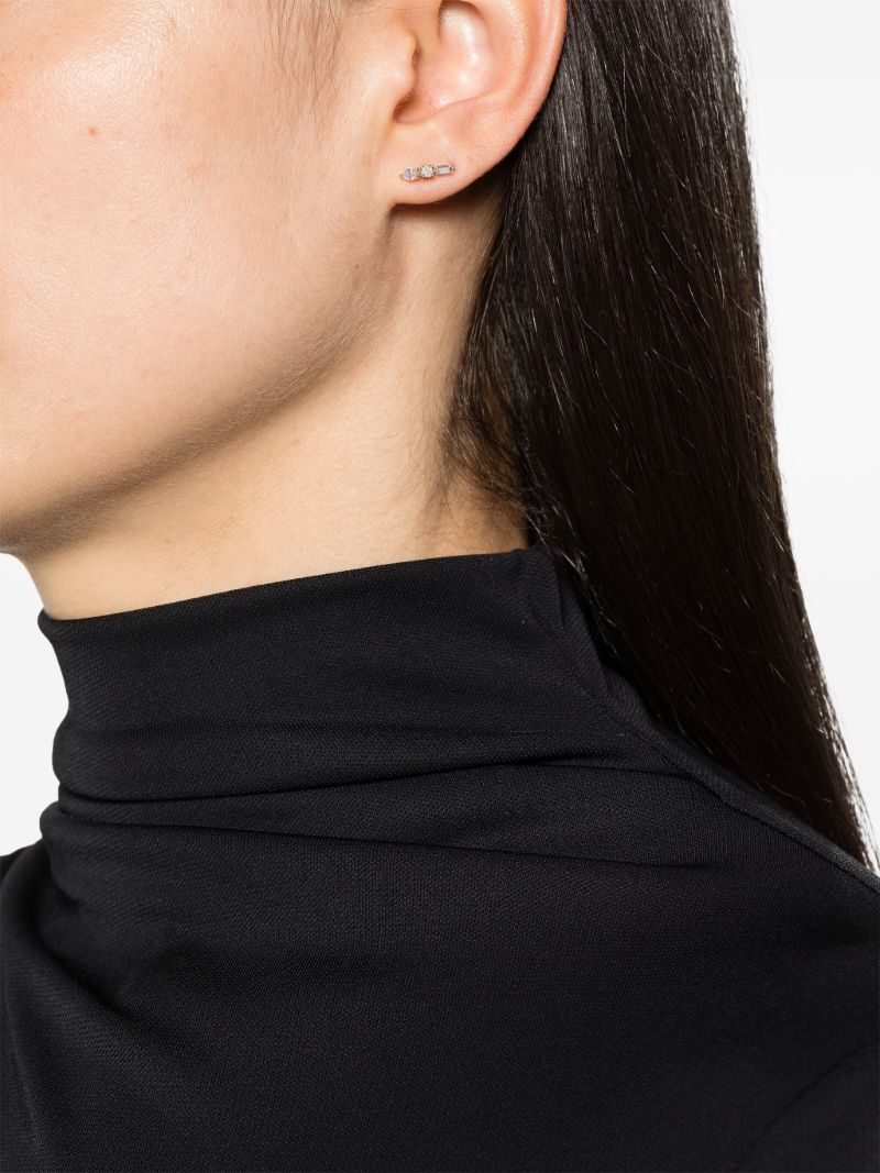 14k Yellow Diamond Stud Earrings