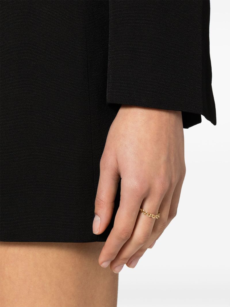 18k Yellow Gold Chain Ring