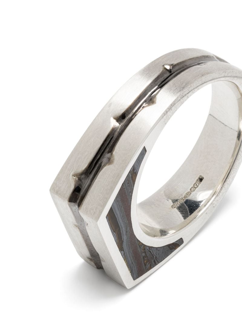 Sterling Silver Thorn Addiction Malachite Ring