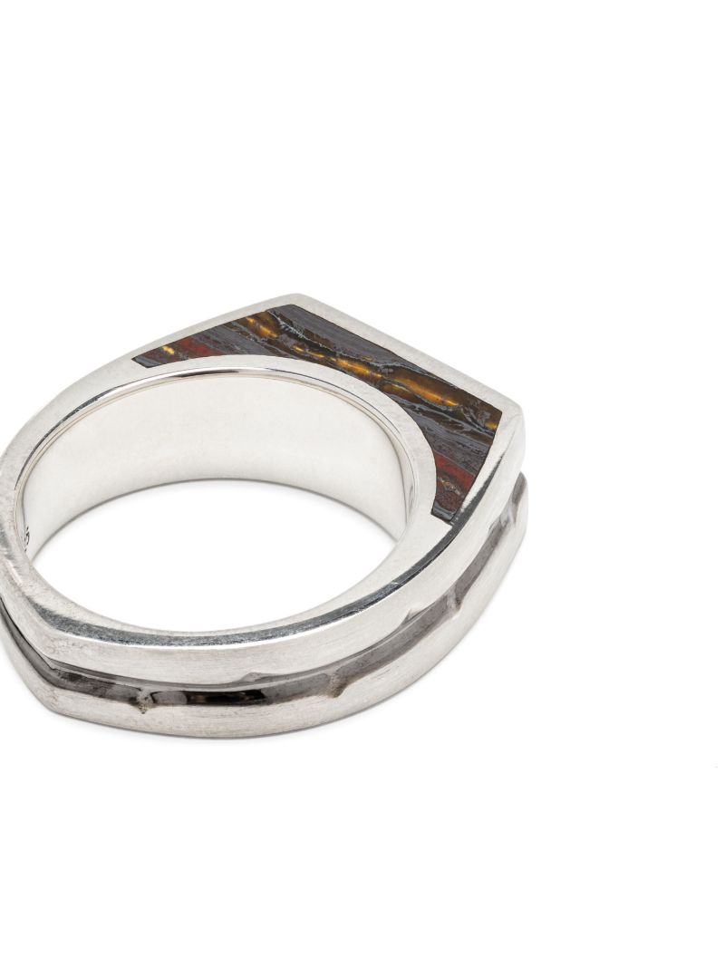 Sterling Silver Thorn Addiction Malachite Ring