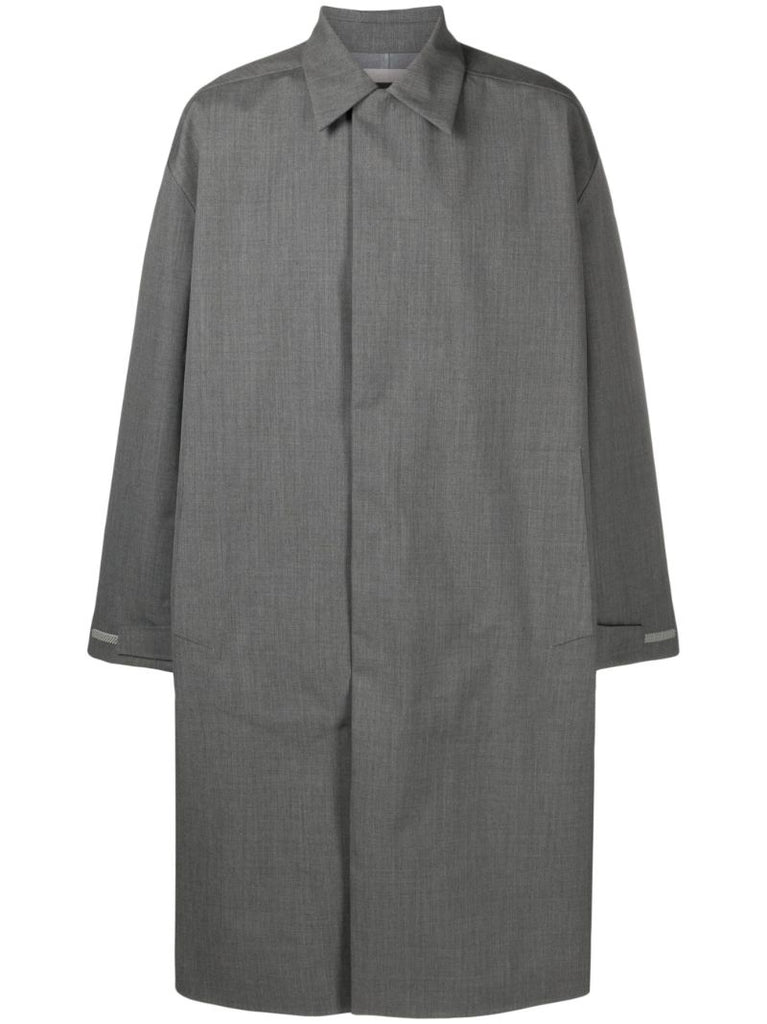 Grey Coated Long Coat