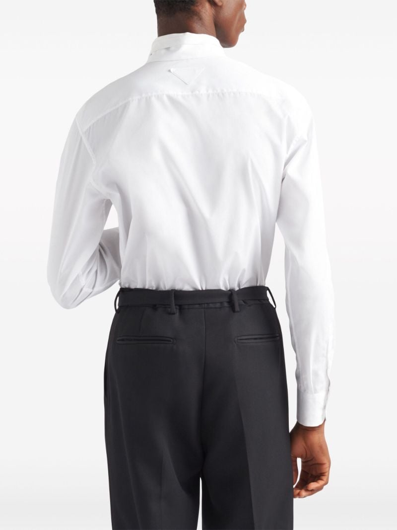White Tie Cotton Shirt
