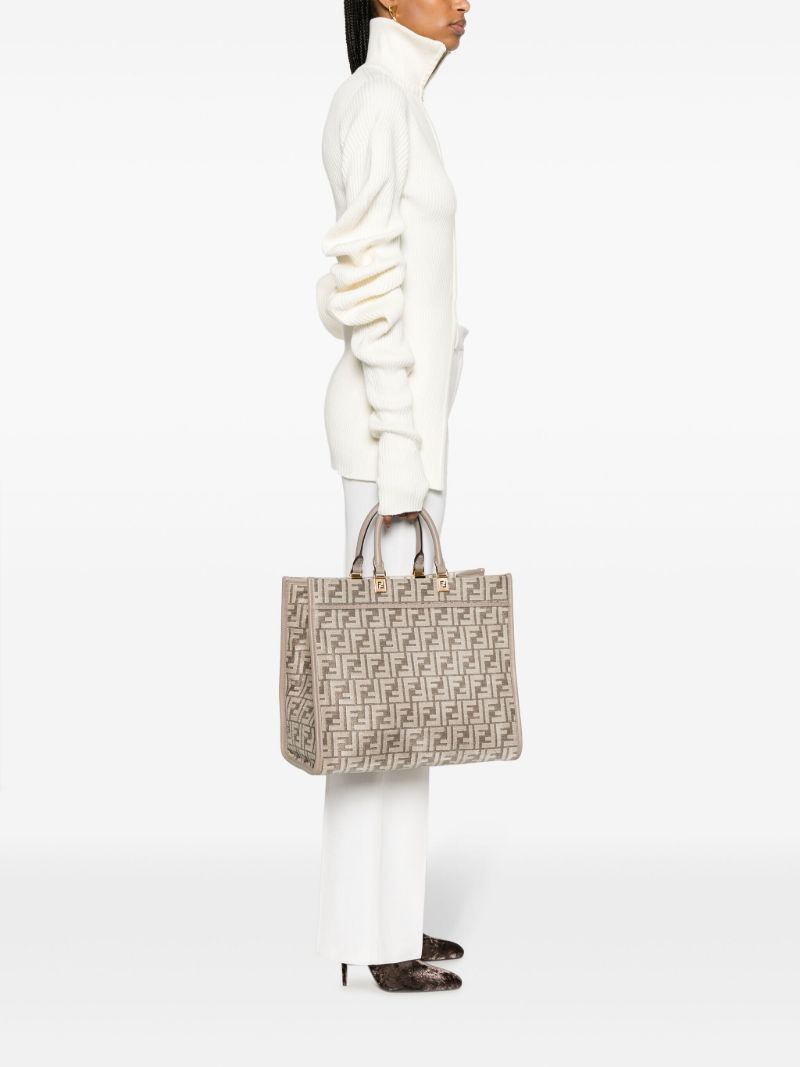 Neutral Sunshine Medium Tote Bag