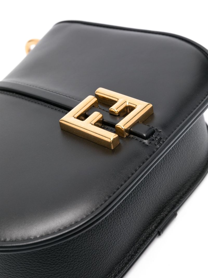 Black C'mon Medium Leather Satchel