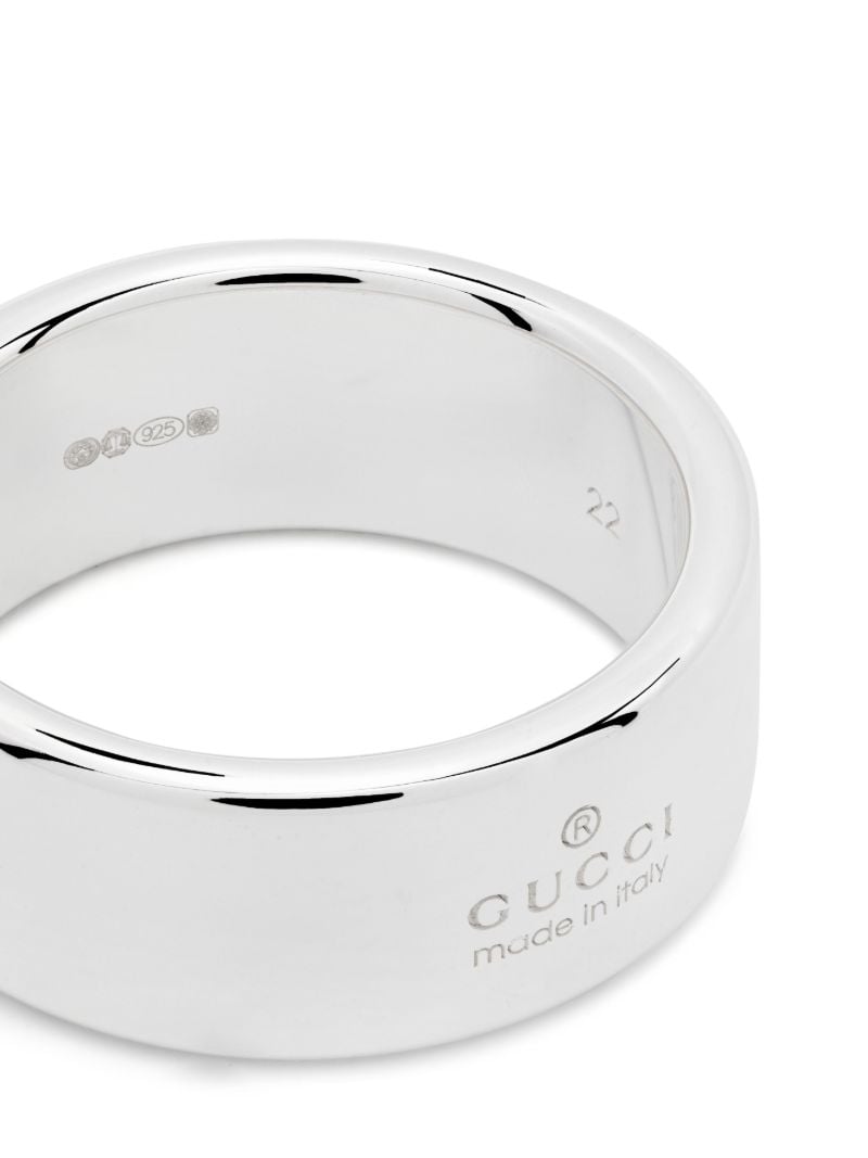 Sterling Silver Diagonal Interlocking G Ring