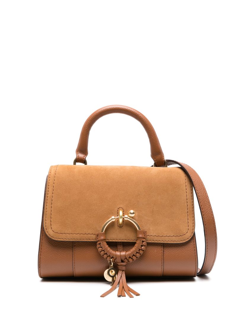 Brown Joan Ladylike Suede Tote Bag