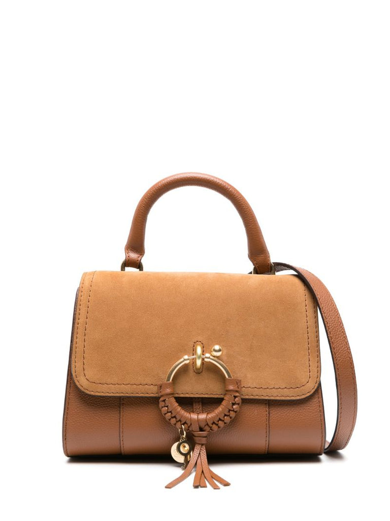 Brown Joan Ladylike Suede Tote Bag