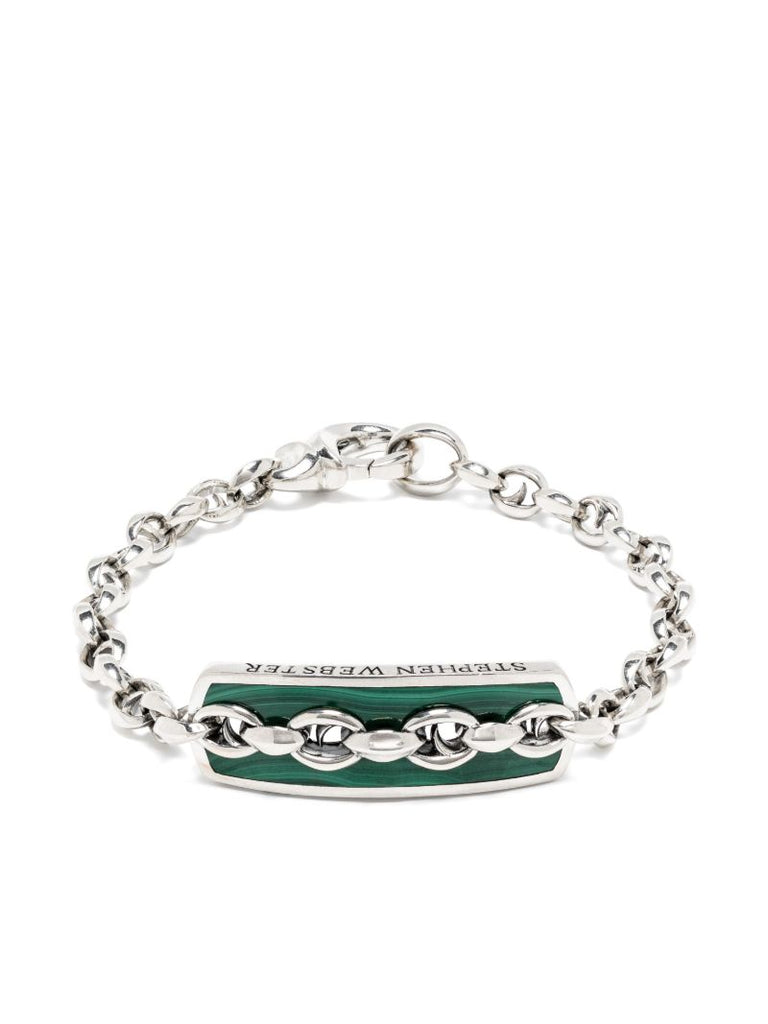 Sterling Silver Inline Razer Chain Bracelet