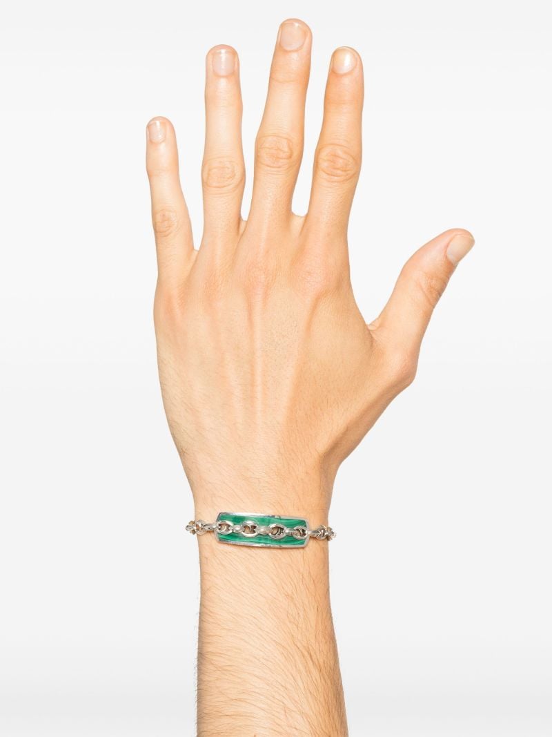 Sterling Silver Inline Razer Chain Bracelet