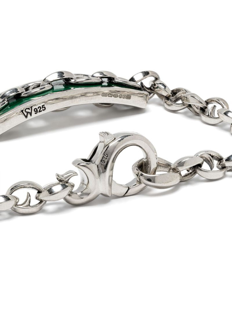 Sterling Silver Inline Razer Chain Bracelet