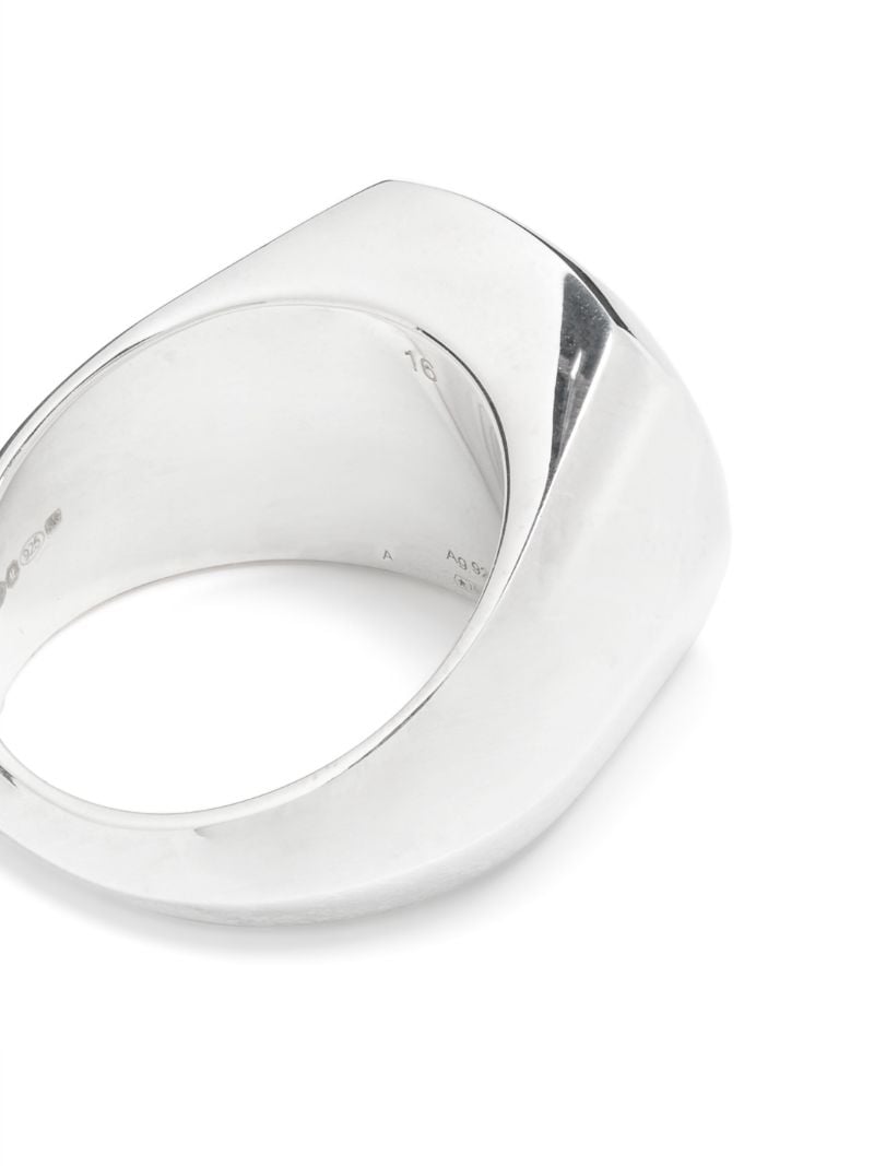 Sterling Silver Logo-engraved Ring