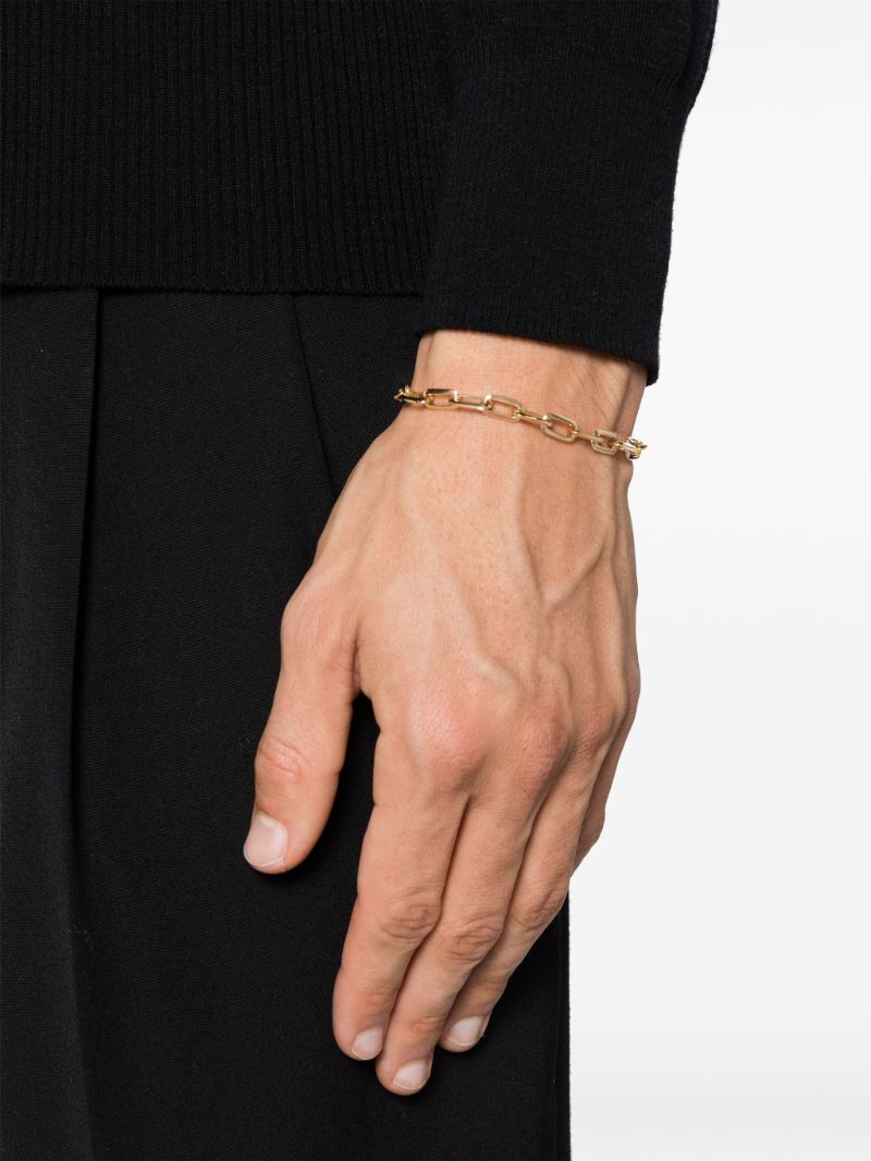 18k Yellow Gold Chubby Knife Chain Bracelet