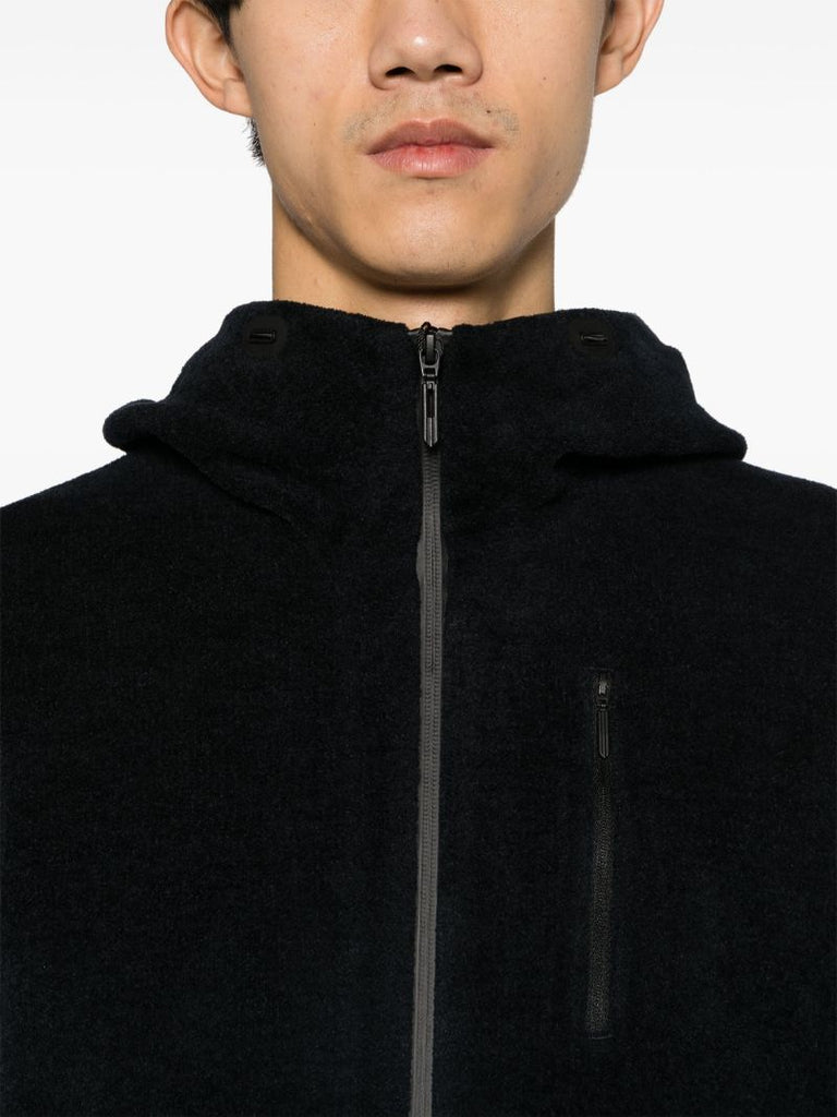 Black Fusion Chenille Zip-up Hoodie