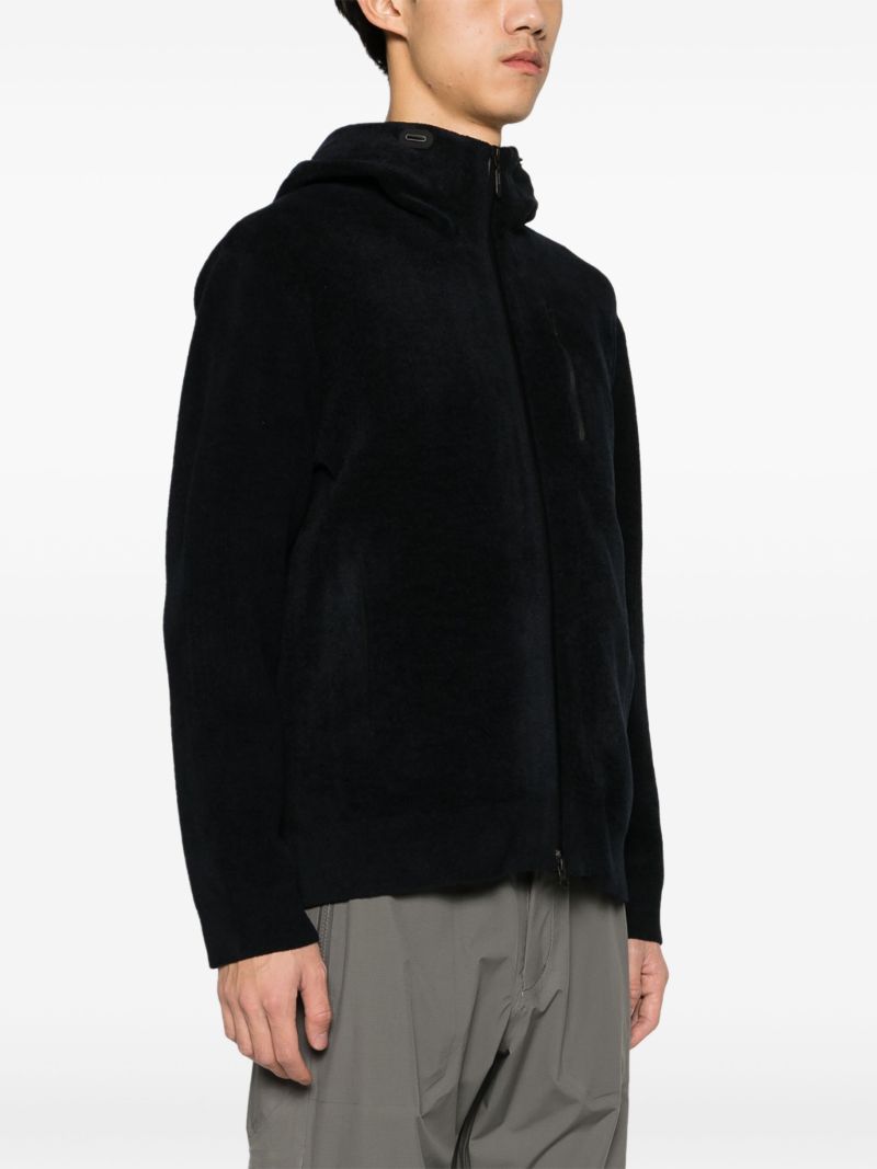 Black Fusion Chenille Zip-up Hoodie
