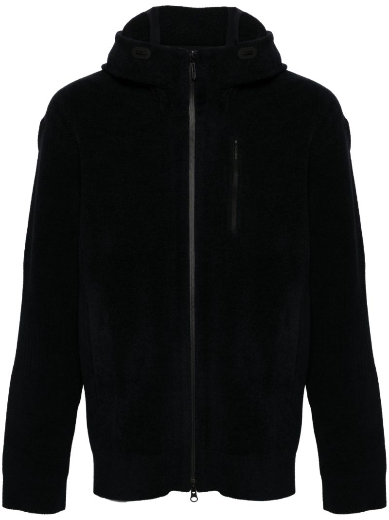 Black Fusion Chenille Zip-up Hoodie