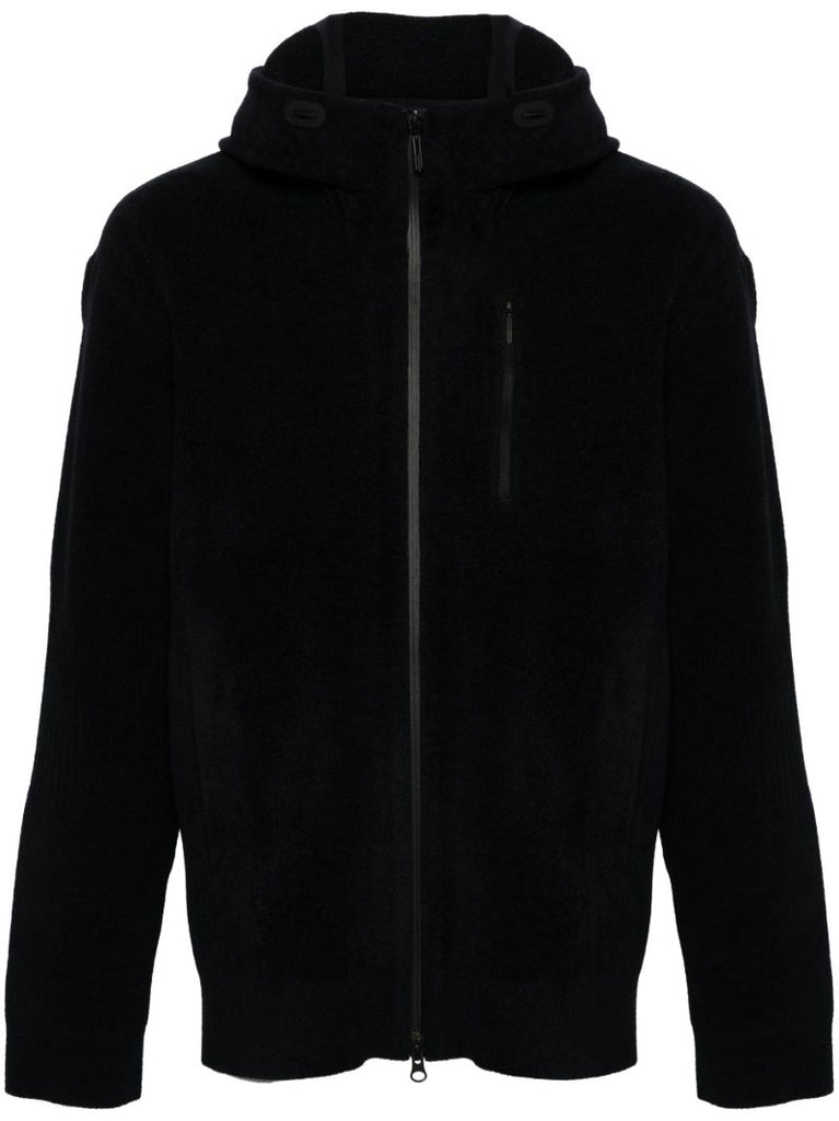 Black Fusion Chenille Zip-up Hoodie