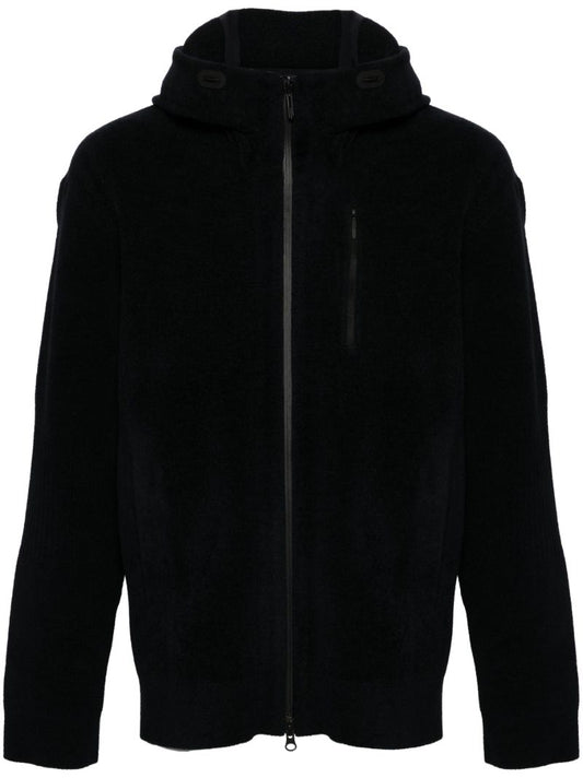 Black Fusion Chenille Zip-up Hoodie