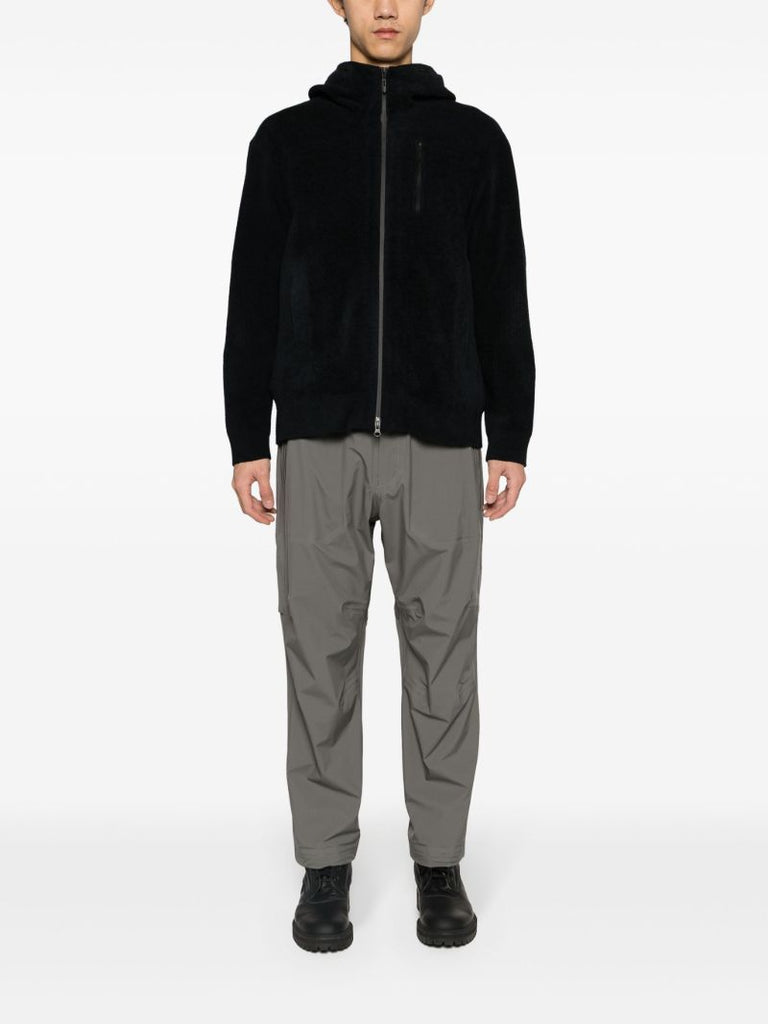 Black Fusion Chenille Zip-up Hoodie