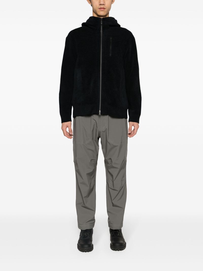 Black Fusion Chenille Zip-up Hoodie