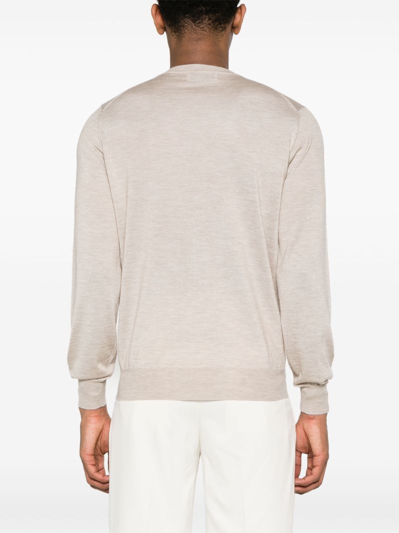 Neutral Cashmere Silk-blend Jumper