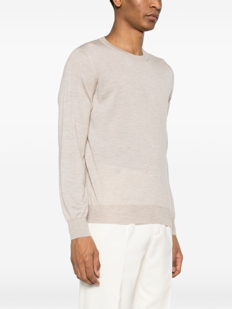 Neutral Cashmere Silk-blend Jumper
