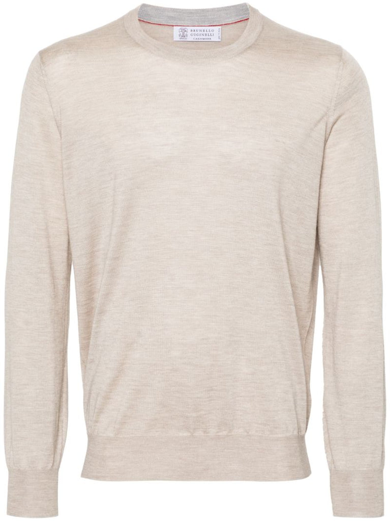 Neutral Cashmere Silk-blend Jumper