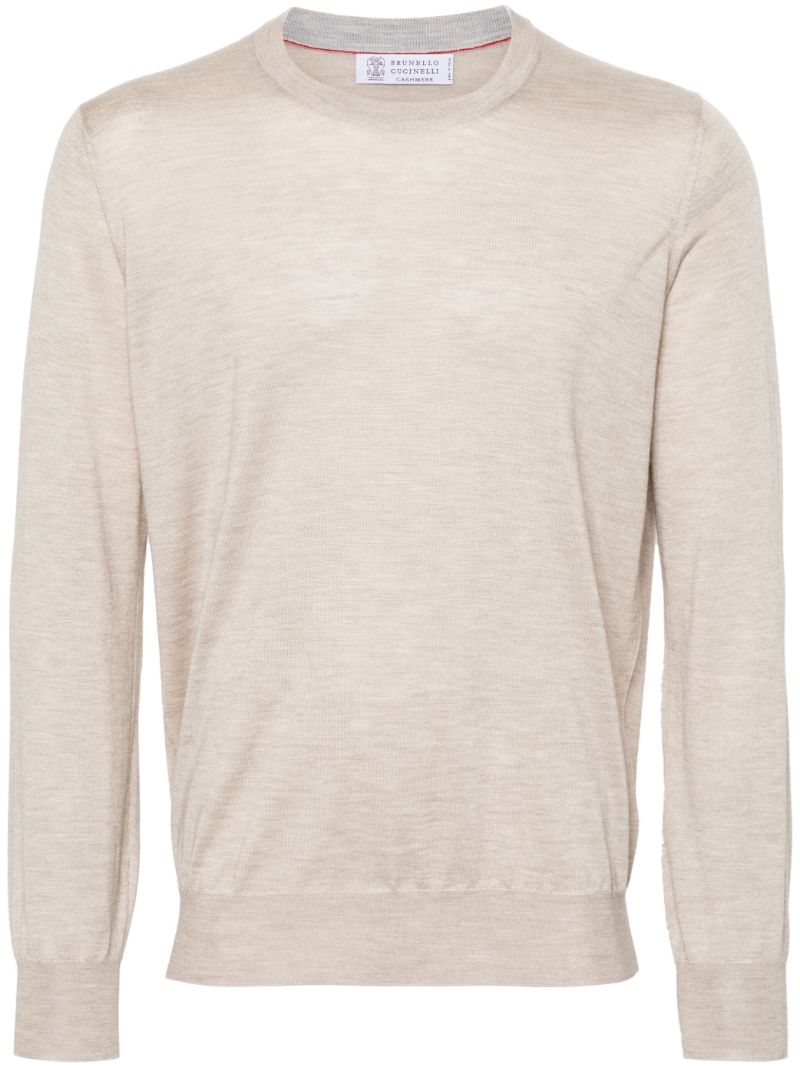 Neutral Cashmere Silk-blend Jumper