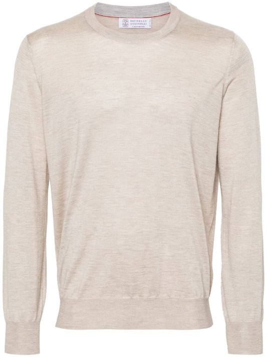Neutral Cashmere Silk-blend Jumper