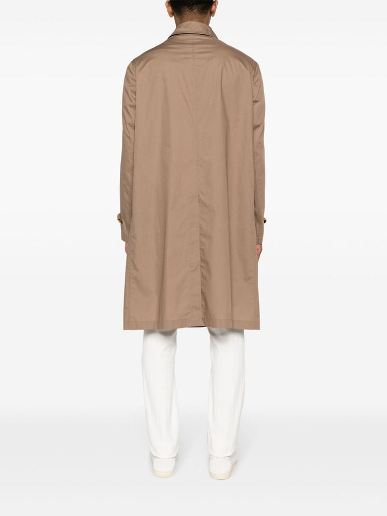 Brown Single-breasted Coat