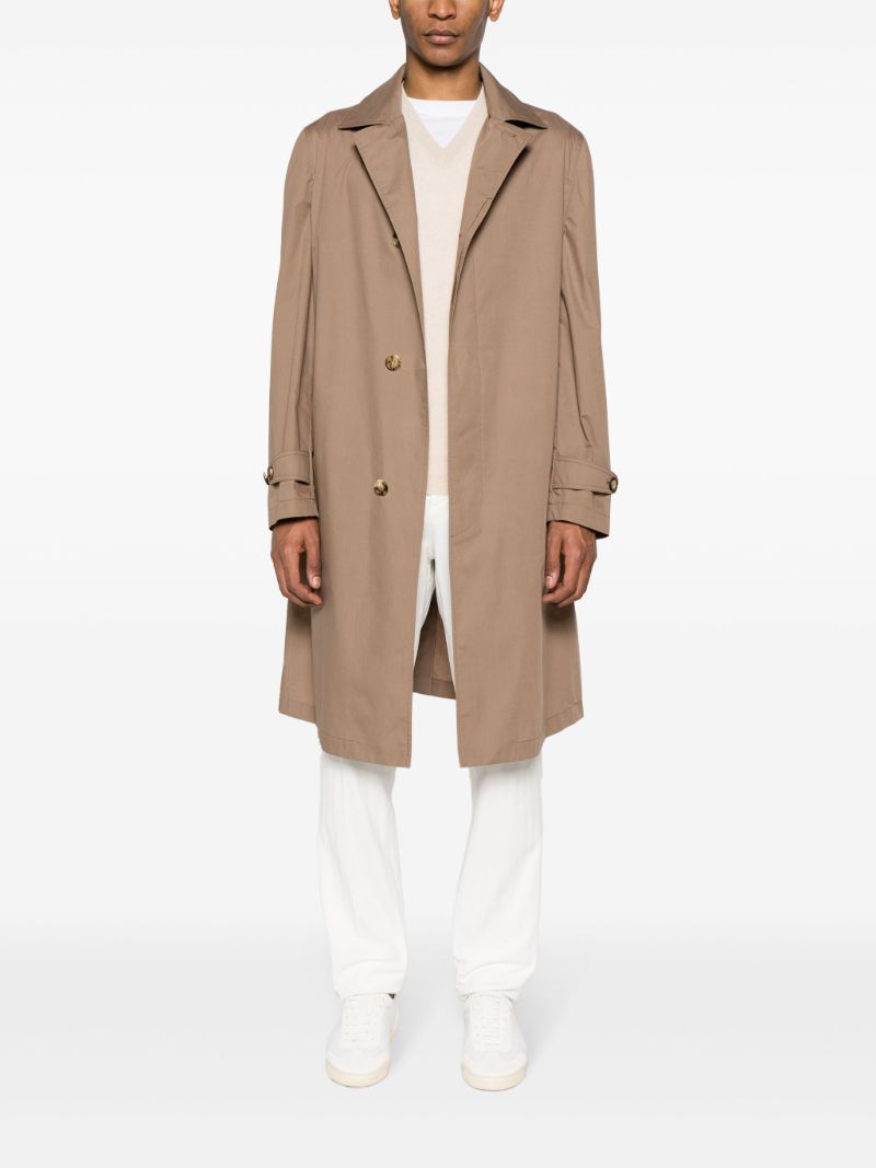 Brown Single-breasted Coat