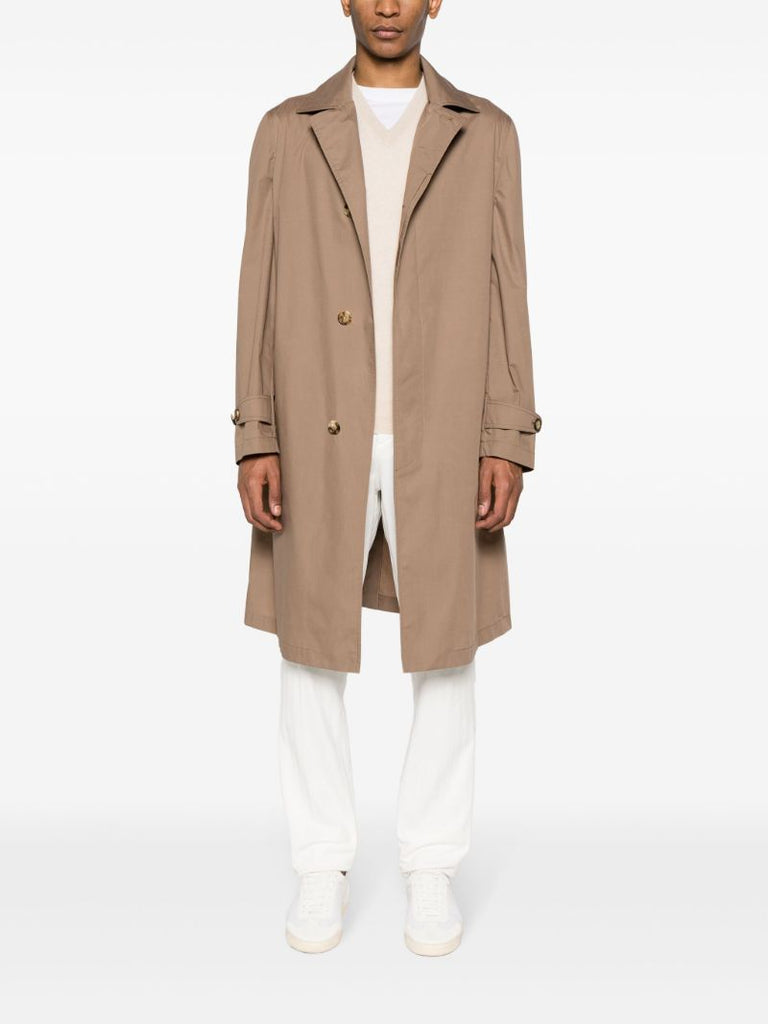 Brown Single-breasted Coat