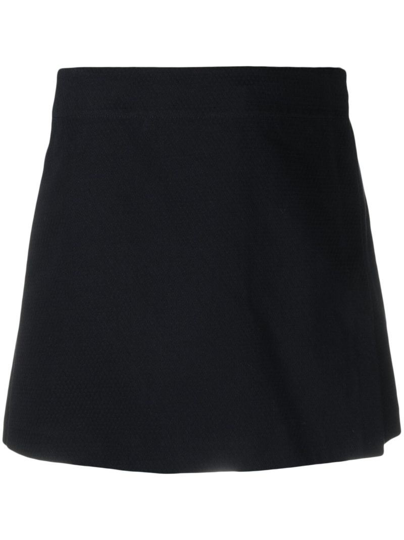 Blue Layered Cotton Skorts